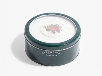 Merry Christmas Iced Round Cake in Tin