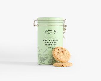 Sea Salted Caramel Biscuits in Tin 