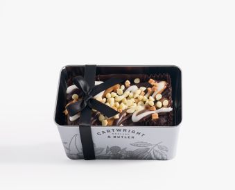 Luxury Chocolate Loaf Cake in Tin