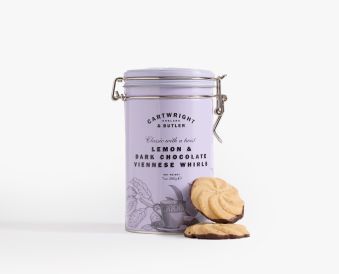 Lemon & Dark Chocolate Viennese Whirls 