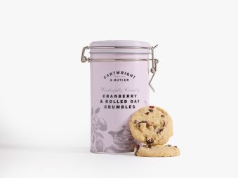 Cranberry & Rolled Oat Crumbles in Tin 