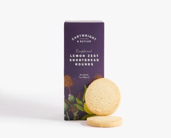 Lemon Zest Shortbread Rounds in Carton